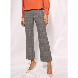 Wilfred Gray Plaid Cropped Pants